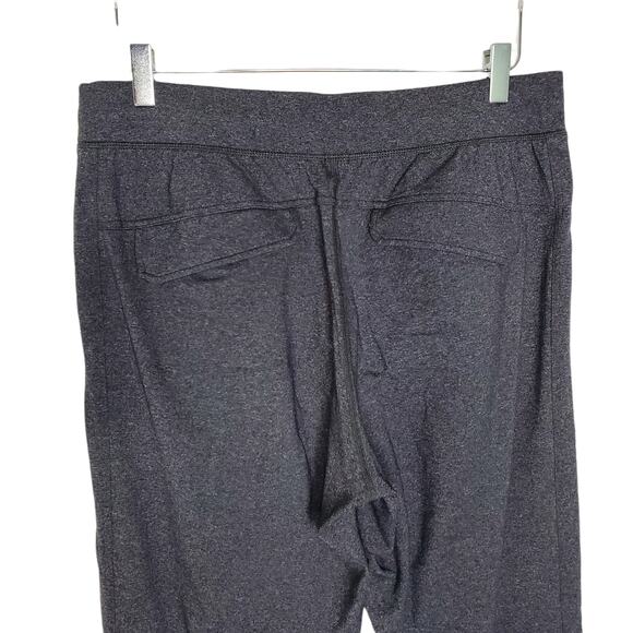 Lululemon Kung Fu Pants L Gray Hip Back Pockets Flat Seams Gym Training - Picture 4 of 10